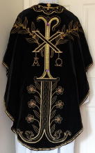 9126 Black Gothic Vestment